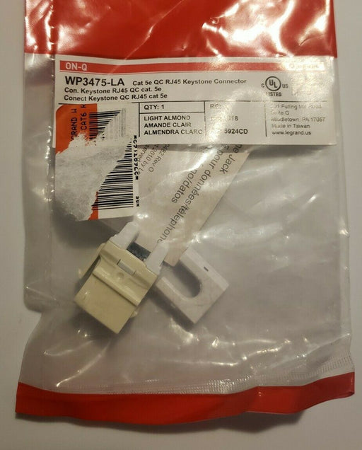 LEGRAND WP3475-LA CAT5e QC RJ45 Keystone Connector 2 pack