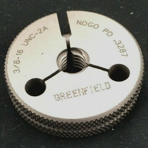 Greenfield Industries 55325419 3/8-16 Go/No Go Double Ring Thread Gage UNC-2A