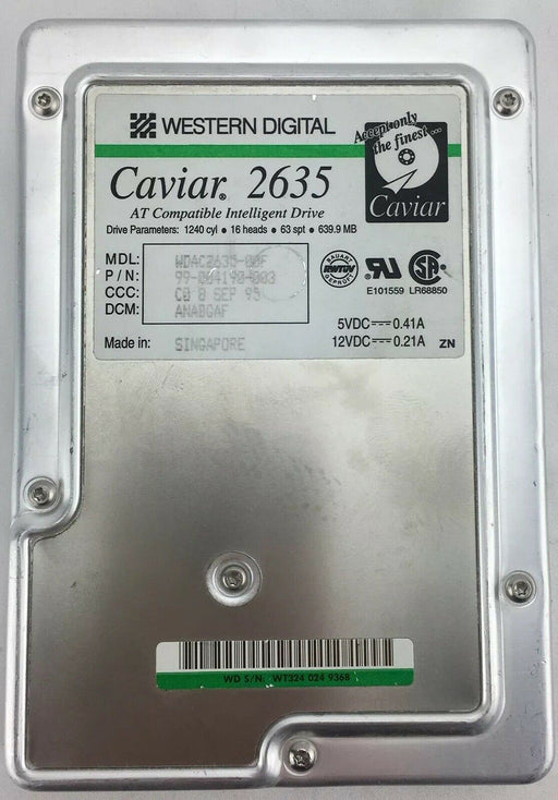 Western Digital Caviar 2635 Hard Drive WDAC2635-00F 99-004190-003