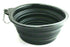 Black Silicone Collapsible Pet Bowl for Hiking or Camping with your pet Dog