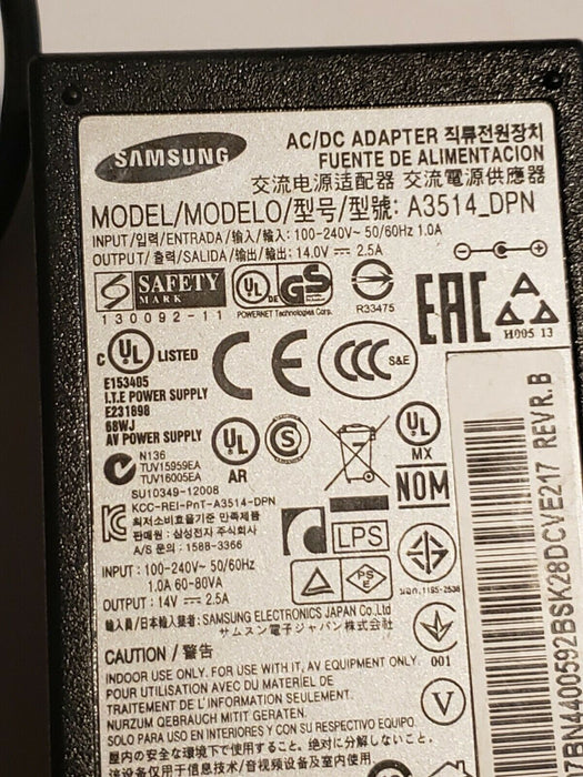 Genuine Samsung  A3514_DPN 14V 35W 2.5A Power Supply Charger