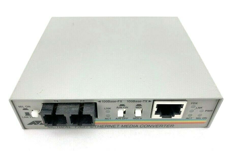 Allied Telesyn AT-MC102XL Fiber Optic TX to FX Fast Ethernet Media Converter