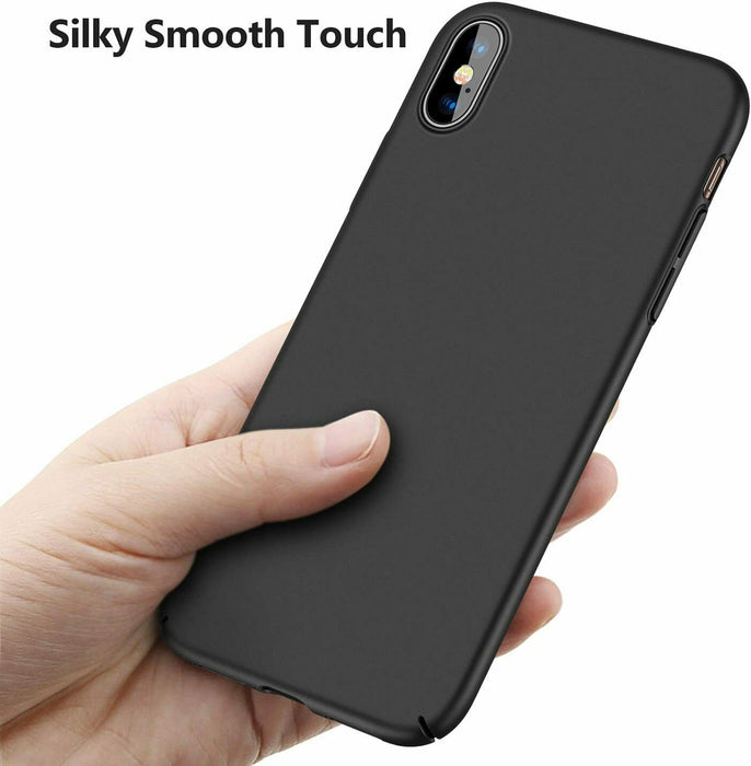 iPhone X Max Case Professional Style Black Slim Matte Ultra Thin Back Skin Cover