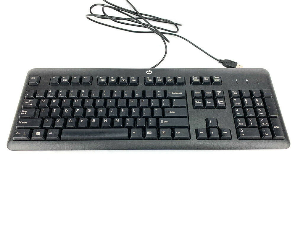 HP 672647-003 Wired USB Keyboard Black for PC or Mac SK-2025 KU-1156 KB57211