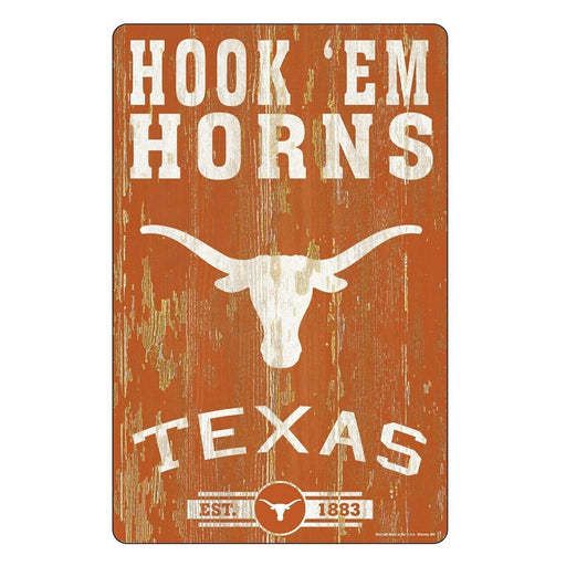 Texas Longhorns Wood Plank Sign 11"x17" HOOK 'EM HORNS TEXAS WinCraft New