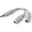 Belkin Speaker and Headphone 3.5 mm AUX Audio Cable Splitter - White Standard